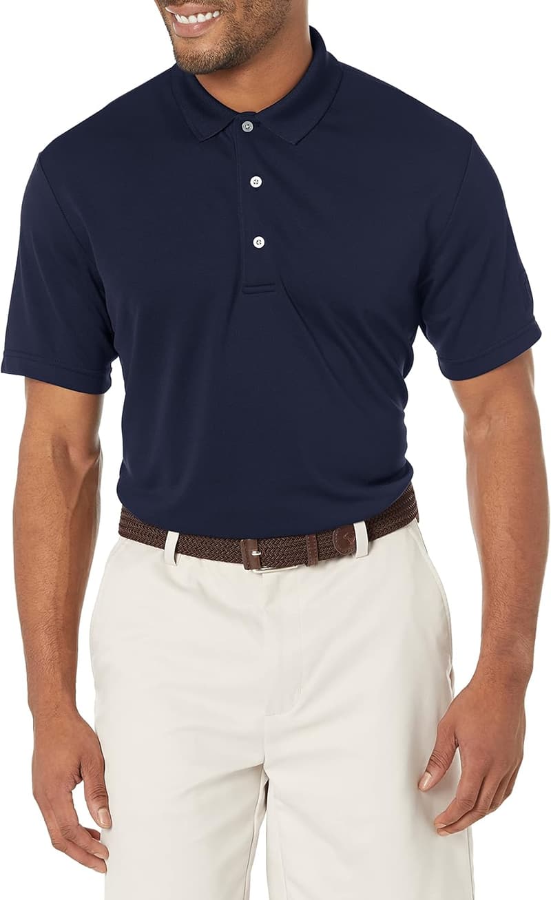 Men's Airflux Solid Mesh Golf Polo Shirt