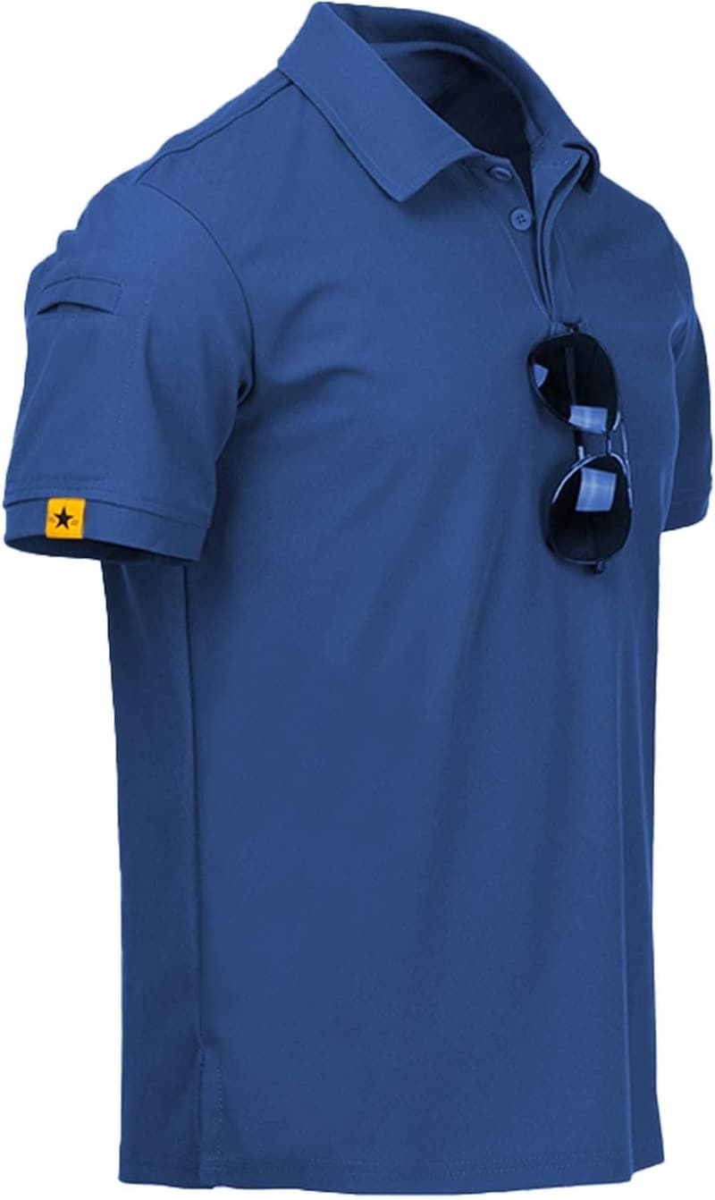 Men's Casual Short Sleeve Polo Shirt - Stylish Athletic T-Shirt