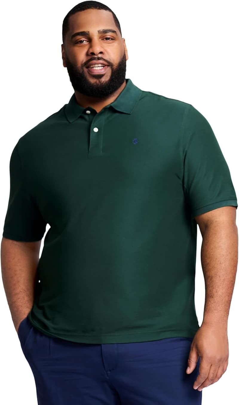 Men's Big and Tall Performance Short Sleeve Polo Shirt