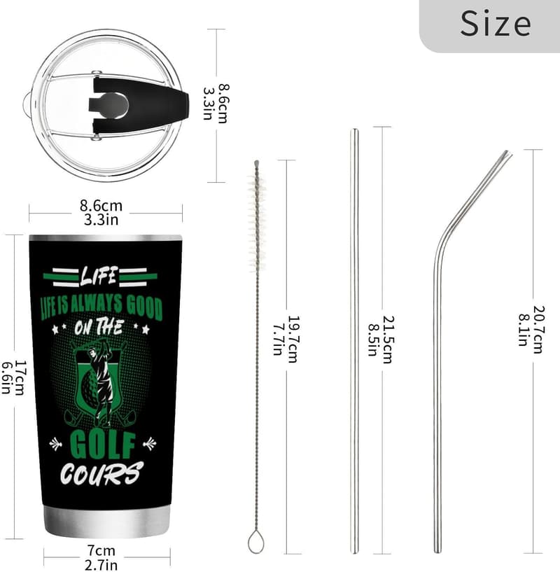 Funny Golf Travel Mug for Dad - 20oz Gifts from Kids