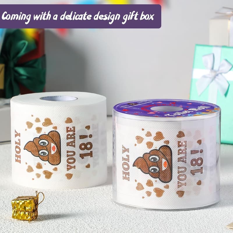 18th Birthday Prank Toilet Paper - Fun Gift for Him/Her