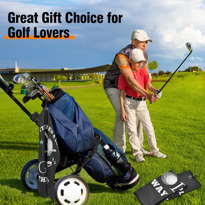 Funny Golf Towel Gift for Men - Perfect Stocking Stuffer