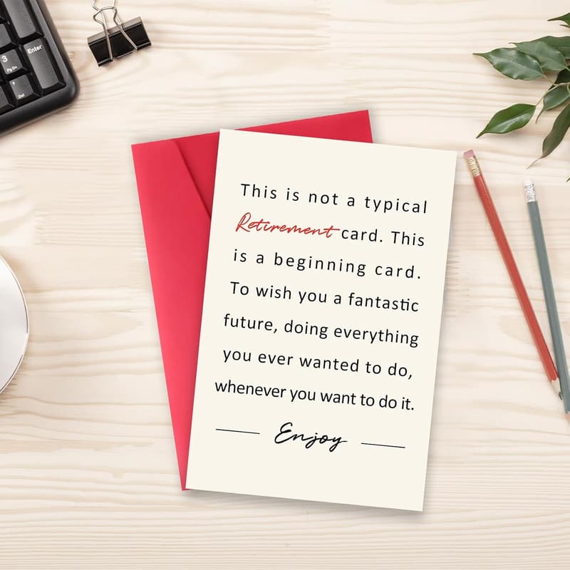 Retirement Card for Coworkers - Humorous Farewell Gift
