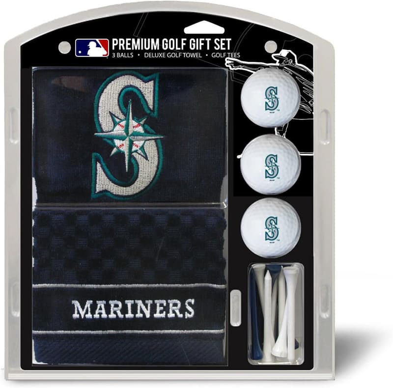 MLB Golf Gift Set with Embroidered Towel, Balls & Tees