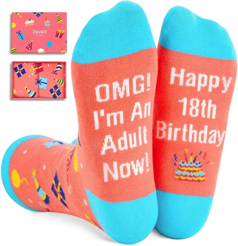 18th Birthday Socks Gift for Teen Girls