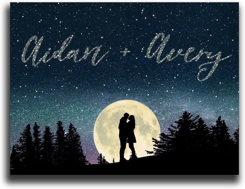 Valentine's Day Canvas Print | Personalized Stretched Art