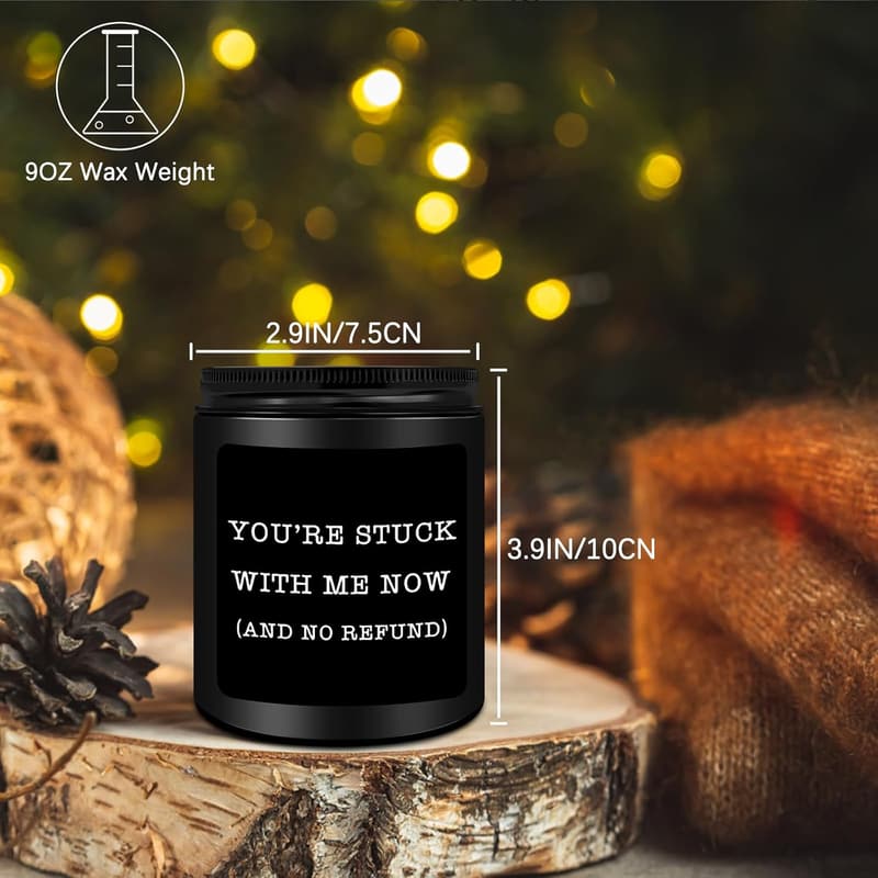 Sandalwood Scented Candle for Men - Valentine's & Anniversary Gift