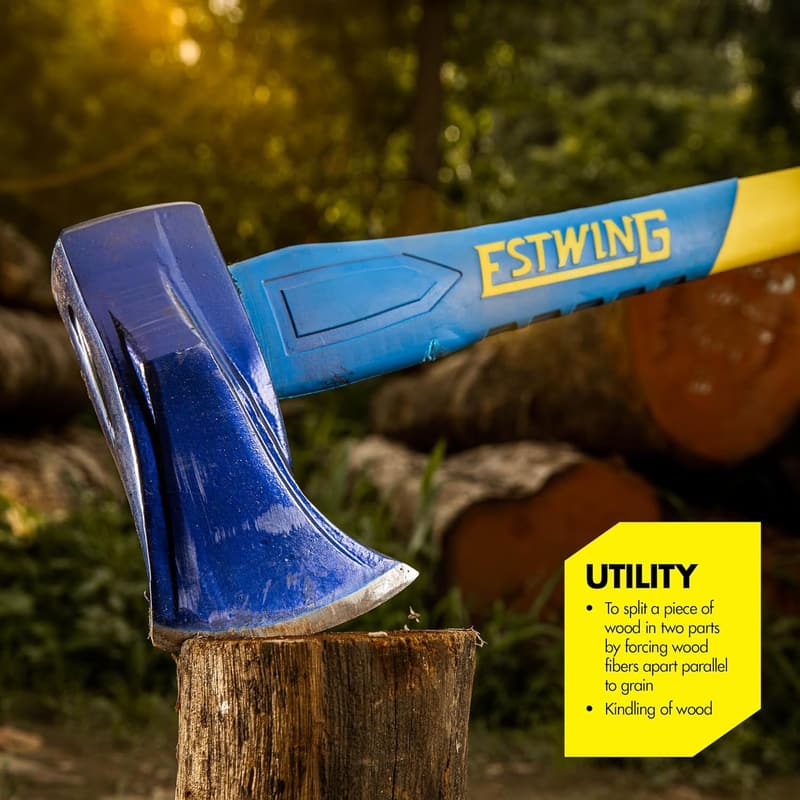 8 LB Wood Splitting Maul with Fiberglass Handle, 36