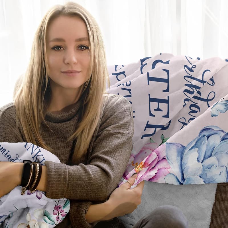 Sister Birthday Throw Blanket - 60