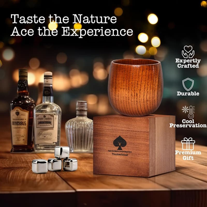 Whiskey Glass Set – Insulated Bourbon Gift for Men