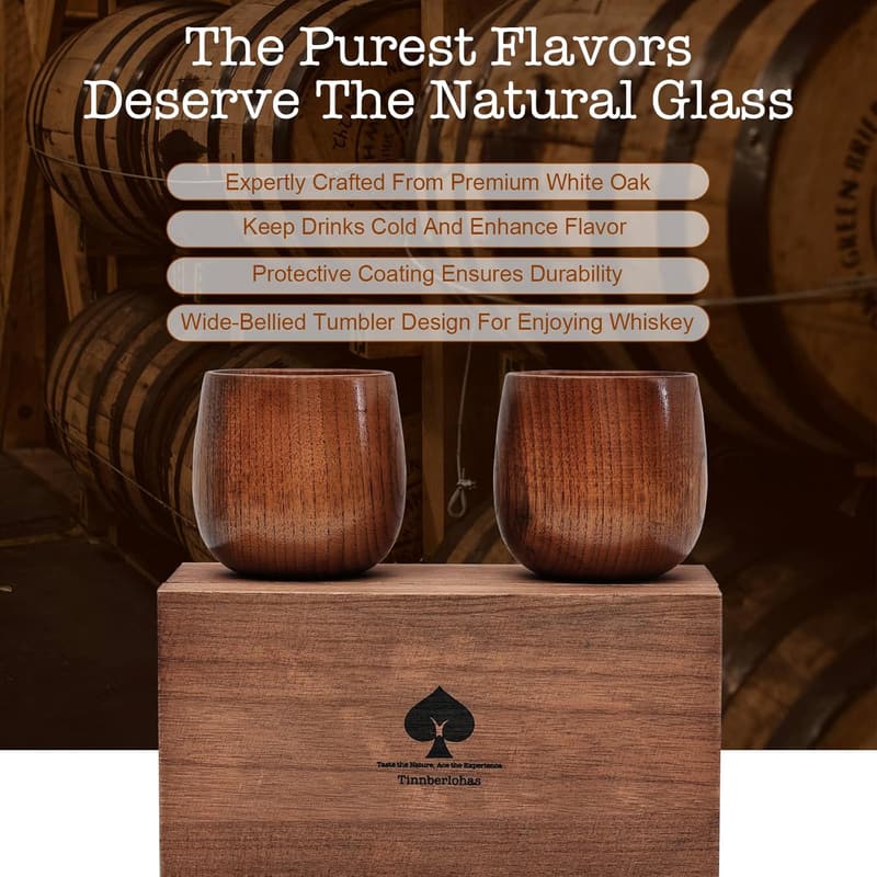 Whiskey Glass Set – Insulated Bourbon Gift for Men