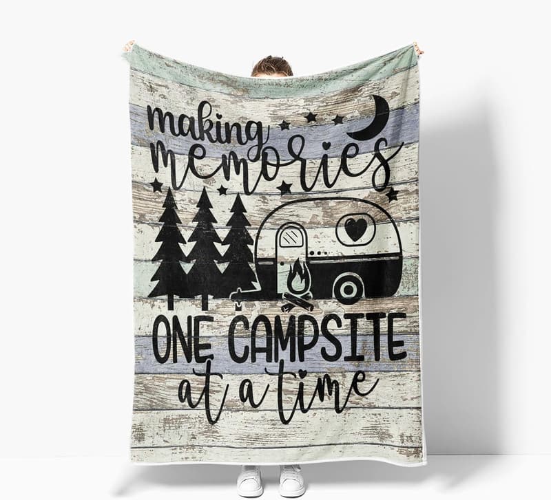 Outdoor Camping Blanket for Couples, Soft Flannel, 60