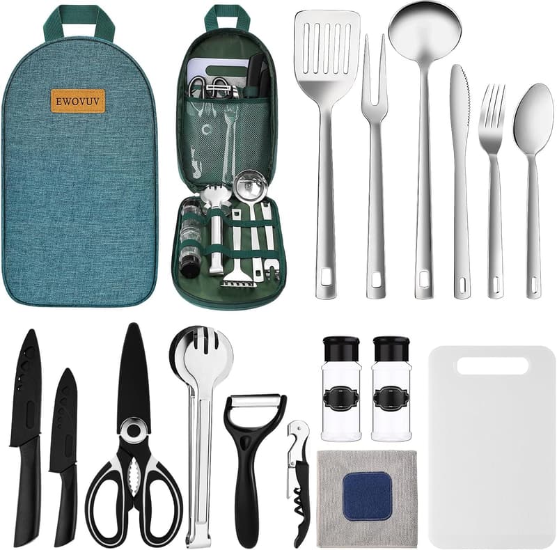 Camping Cooking Utensils Set - Portable Essentials for Campers