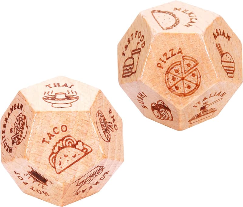Valentine's Day Date Night Dice for Couples - Food Decider