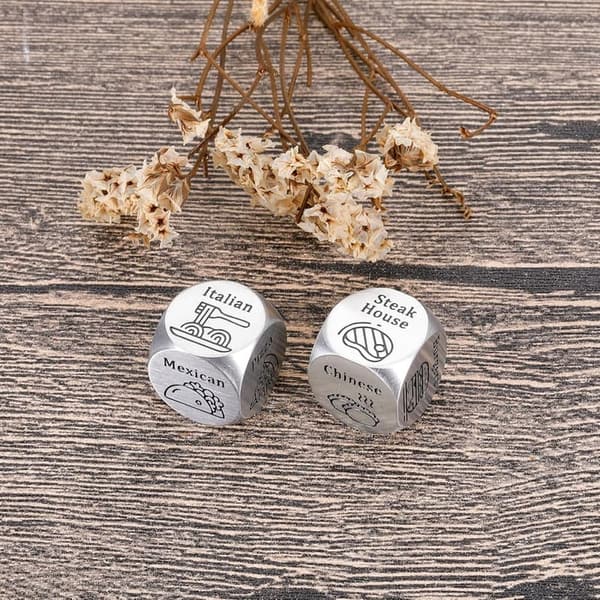 Valentine's Date Night Food Decision Dice for Couples