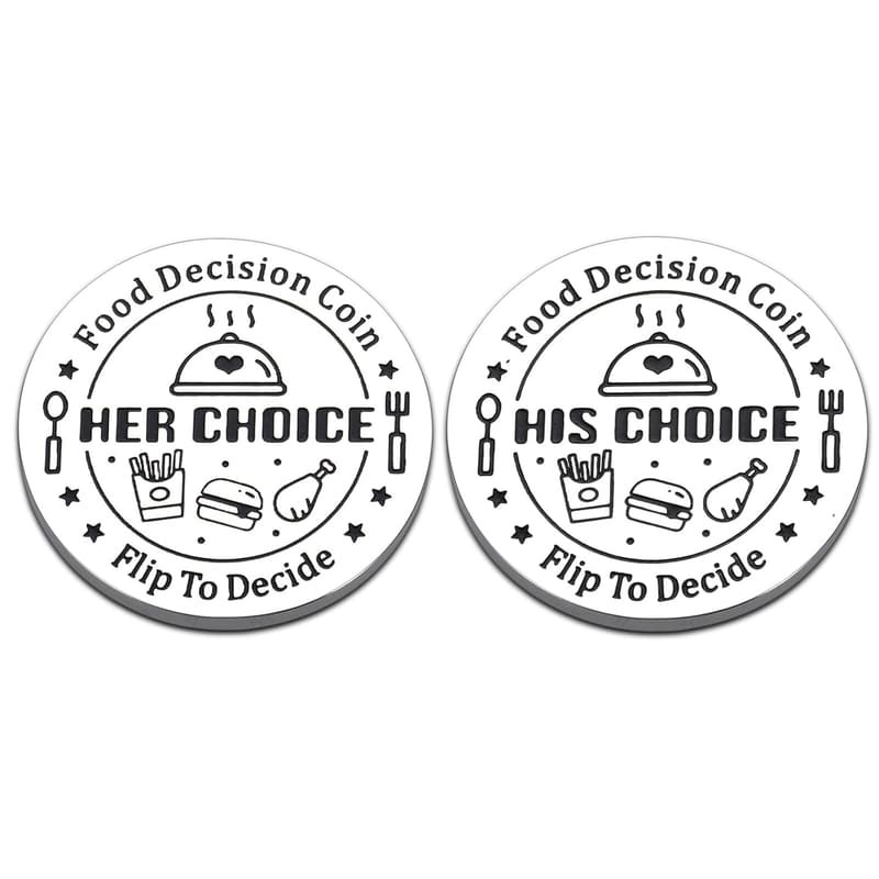 1st Anniversary Decision Coin for Couples - Gift for Him/Her