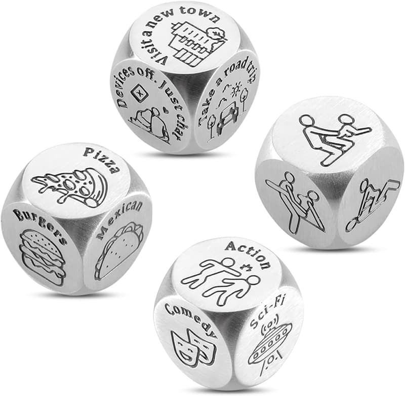 10th Anniversary Tin Gift Set for Couples - 4PCS Date Night Ideas
