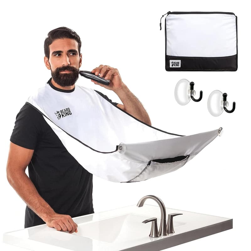 Beard King Beard Bib Apron - Men's Shaving Accessory Set
