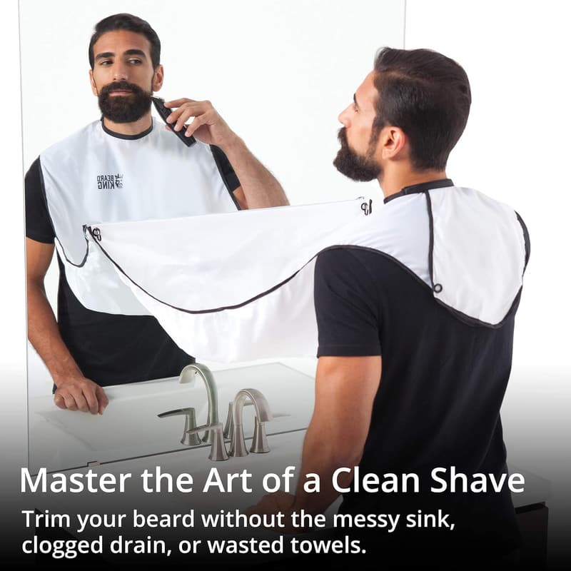 Beard King Beard Bib Apron - Men's Shaving Accessory Set