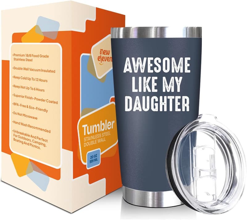 Father's Day 20 oz Tumbler - Unique Gift from Daughter