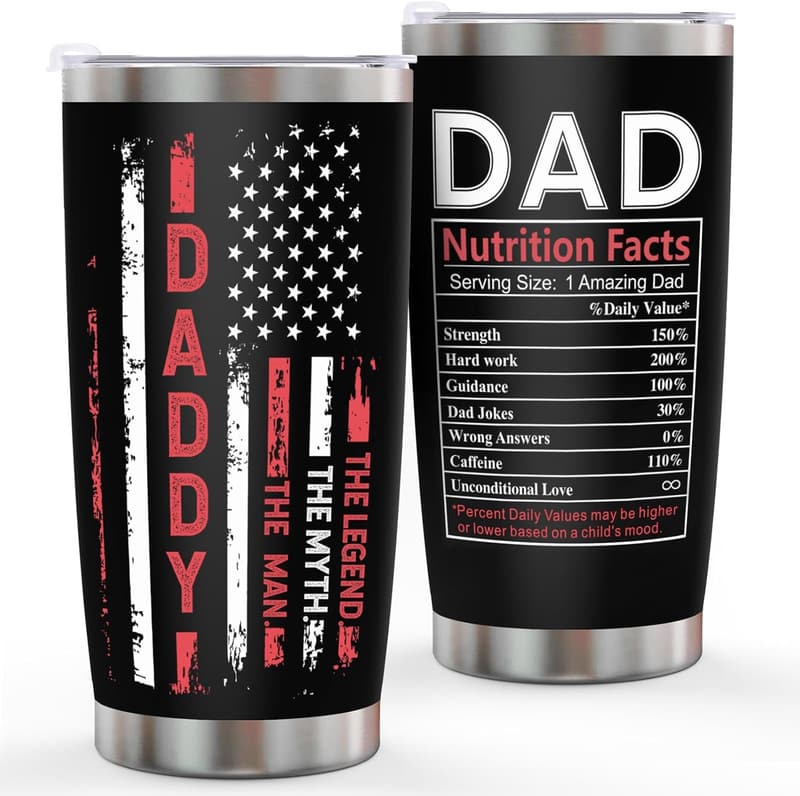 Father's Day 20 oz Stainless Steel Tumbler for Dad