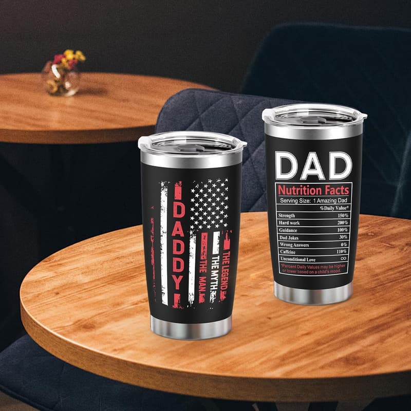 Father's Day 20 oz Stainless Steel Tumbler for Dad