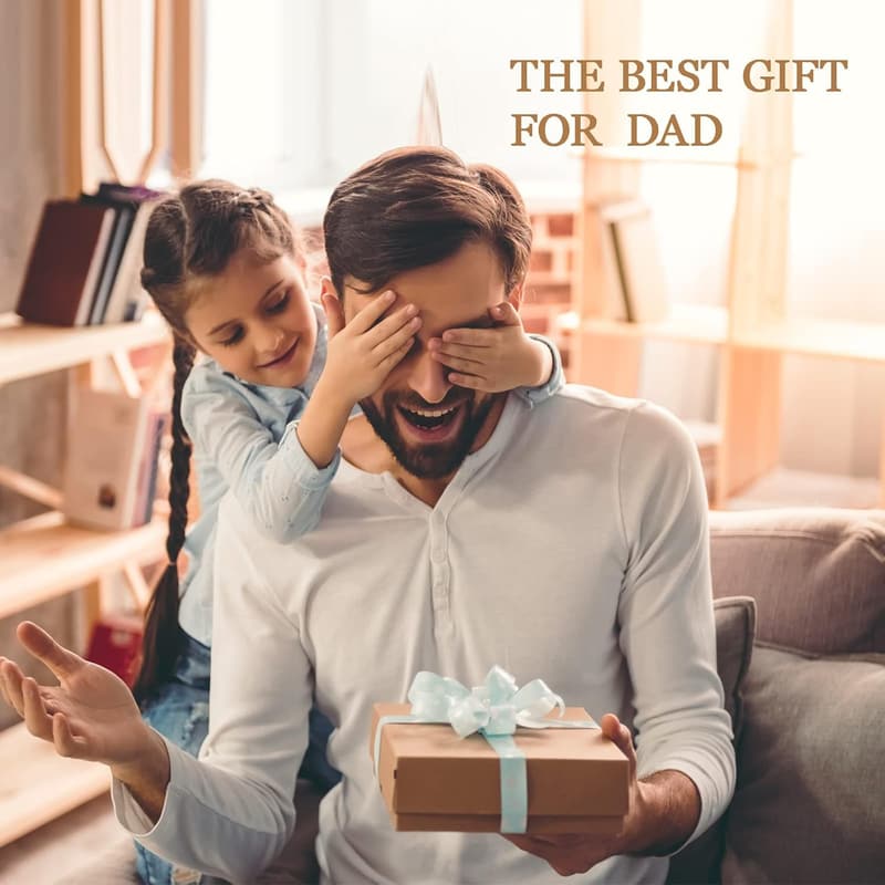 Father's Day Valet Tray & Keychain Gift Set for Dad