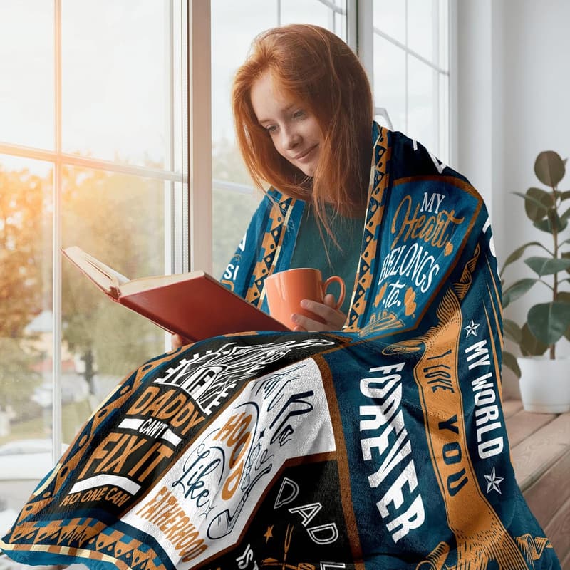 Birthday Blanket Gift for Dad – 