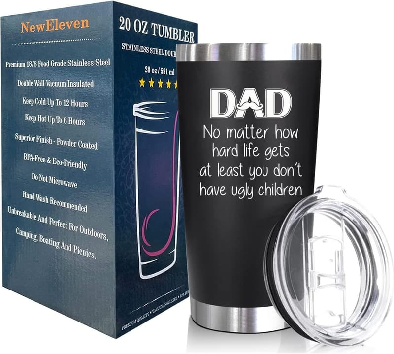 Christmas Gifts: 20 Oz Tumbler for Dad from Kids