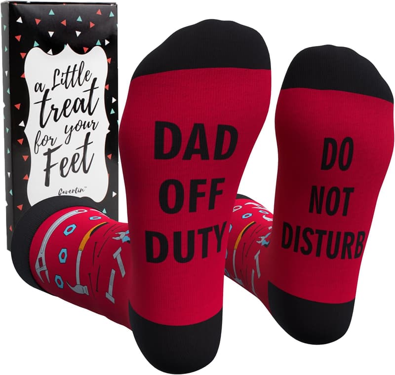 Funny Father's Day Socks for Dad with Gift Box