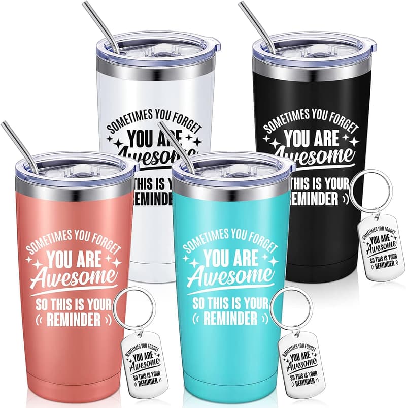 Employee Appreciation Tumbler Set - 20 oz Stainless Steel Wine Cups