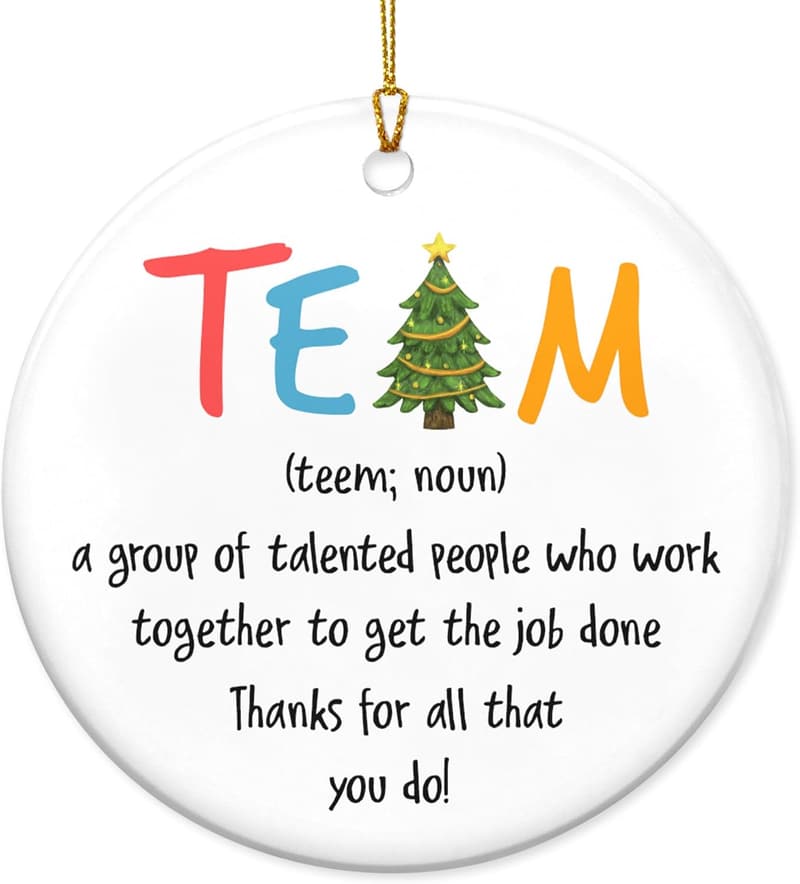Christmas Ceramic Ornaments - Team Appreciation Gifts