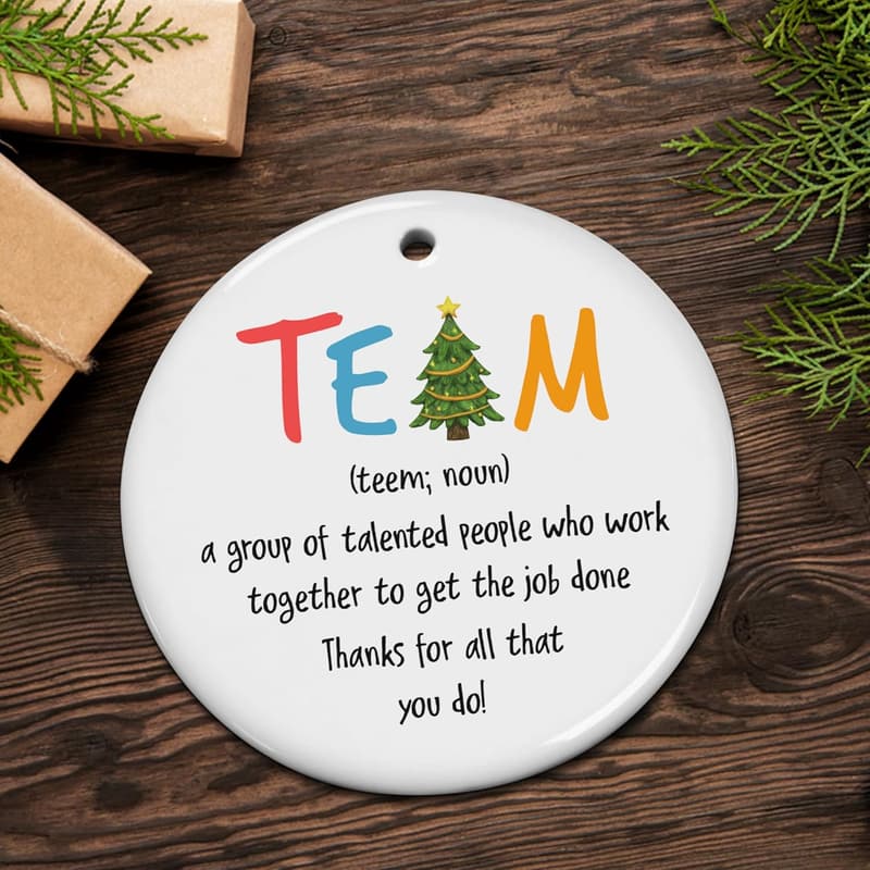 Christmas Ceramic Ornaments - Team Appreciation Gifts