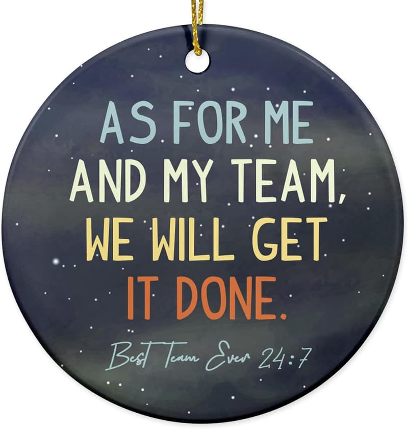 Employee Appreciation Christmas Ornaments - Ceramic Team Gifts