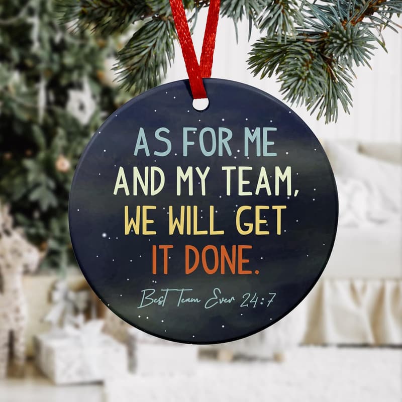 Employee Appreciation Christmas Ornaments - Ceramic Team Gifts