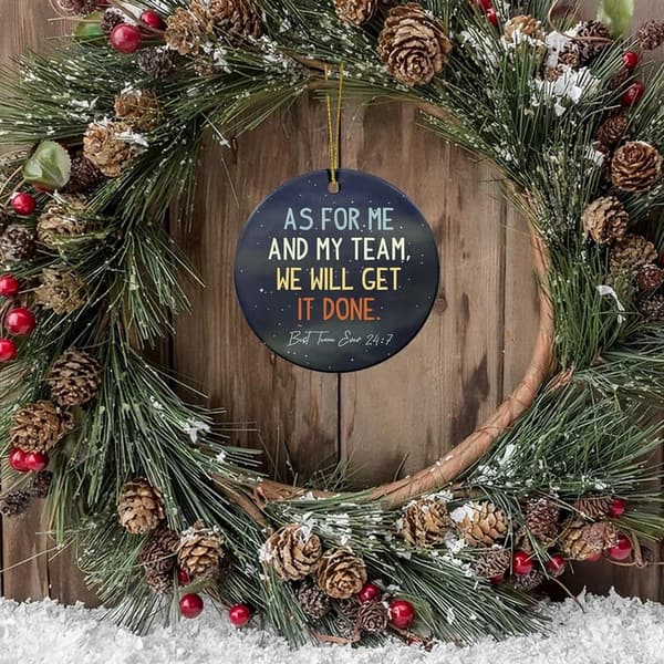 Employee Appreciation Christmas Ornaments - Ceramic Team Gifts