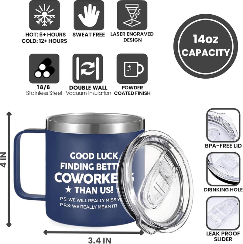 Farewell Coworker Tumbler - Good Luck Gift for Employees