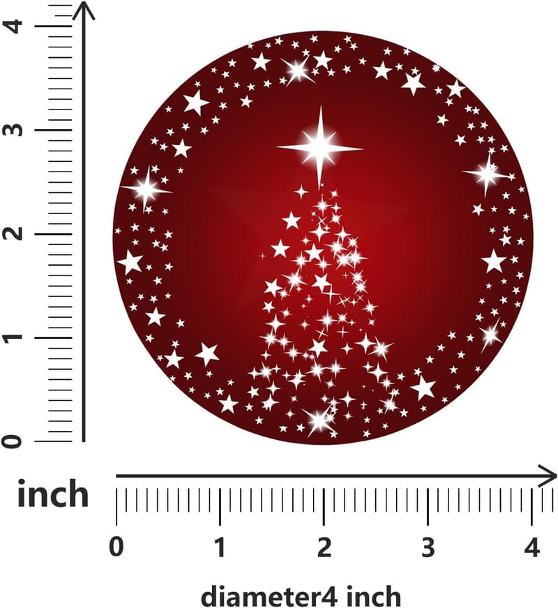 Christmas Ceramic Coasters Set of 4 - Silver Star Design