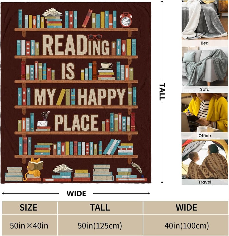 Book Lovers Gift Blanket - 40