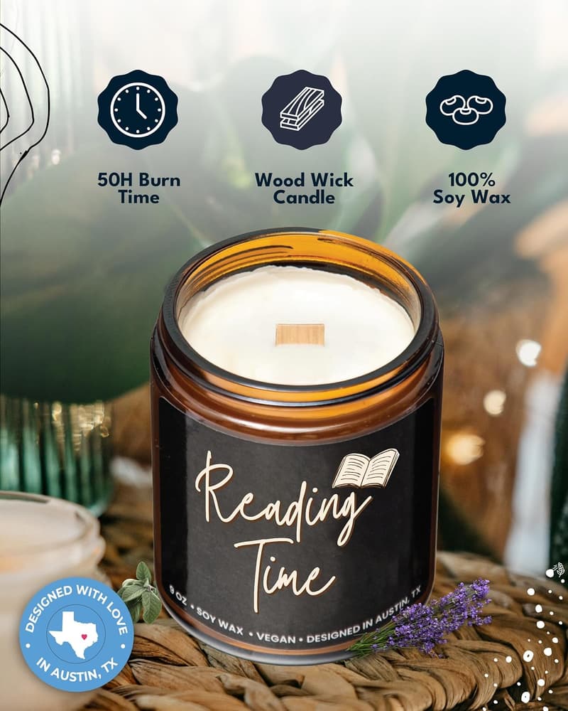 Book Lover Candle - Thoughtful Gift for Readers and Librarians