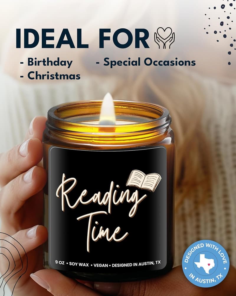 Book Lover Candle - Thoughtful Gift for Readers and Librarians