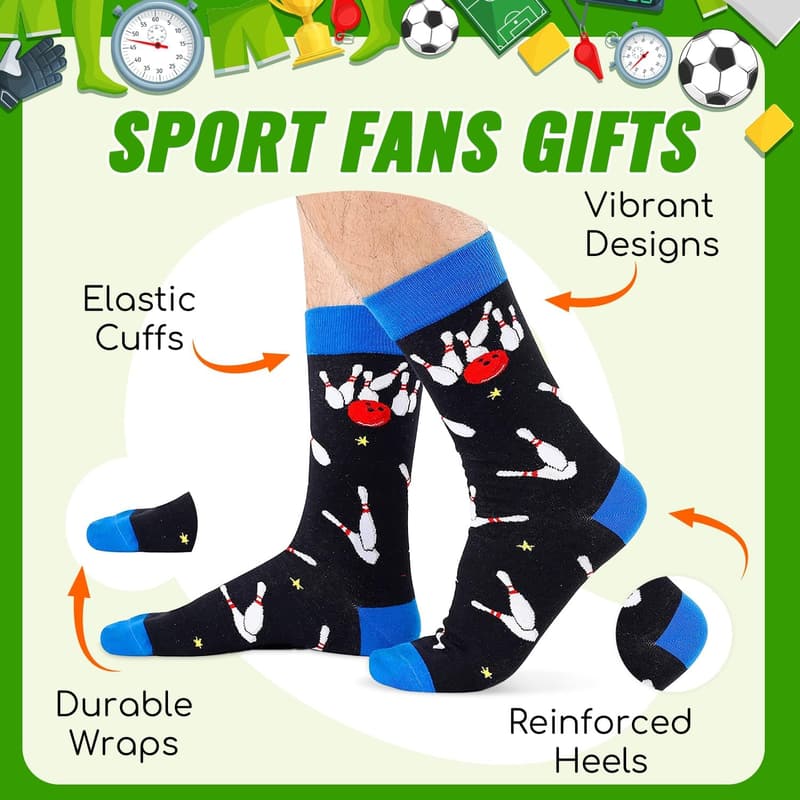 Fishing and Golfing Socks - Funny Gifts for Men and Women