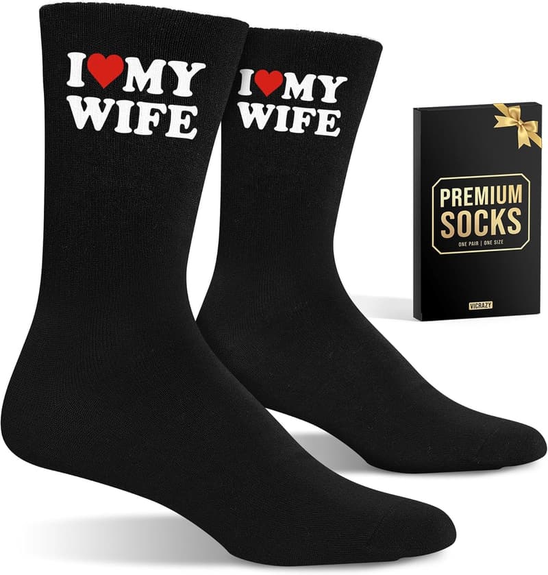 Valentine's Day Boyfriend Socks - Perfect Gift for Couples