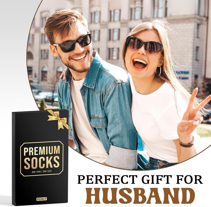Valentine's Day Boyfriend Socks - Perfect Gift for Couples