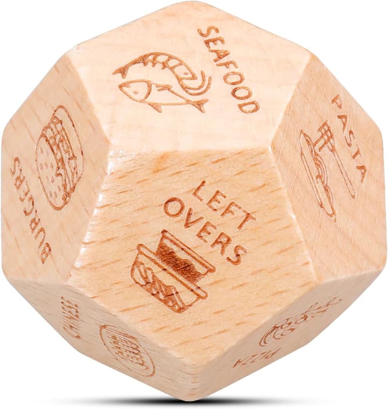 Date Night Food Dice for Couples - Fun Gift for Him/Her