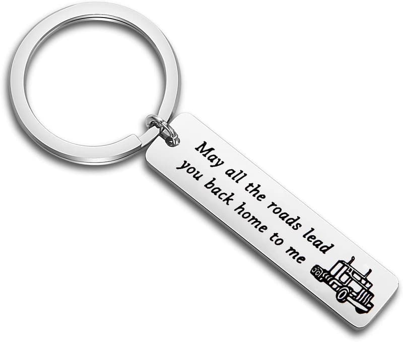 Long Distance Gift Keychain for Truck Drivers & Wives