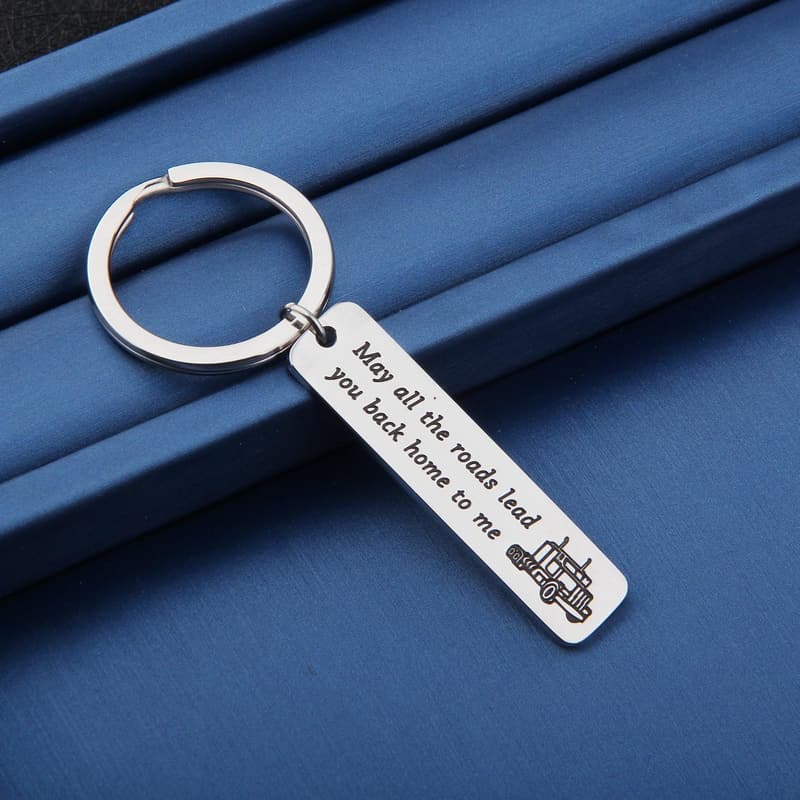 Long Distance Gift Keychain for Truck Drivers & Wives