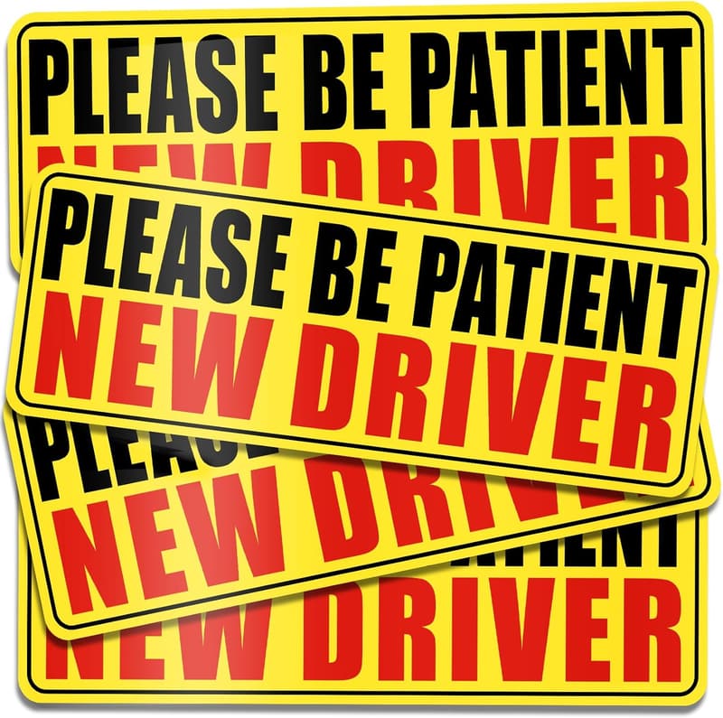 Teenage Driving Gifts: 4 Pcs Reflective Student Driver Magnets