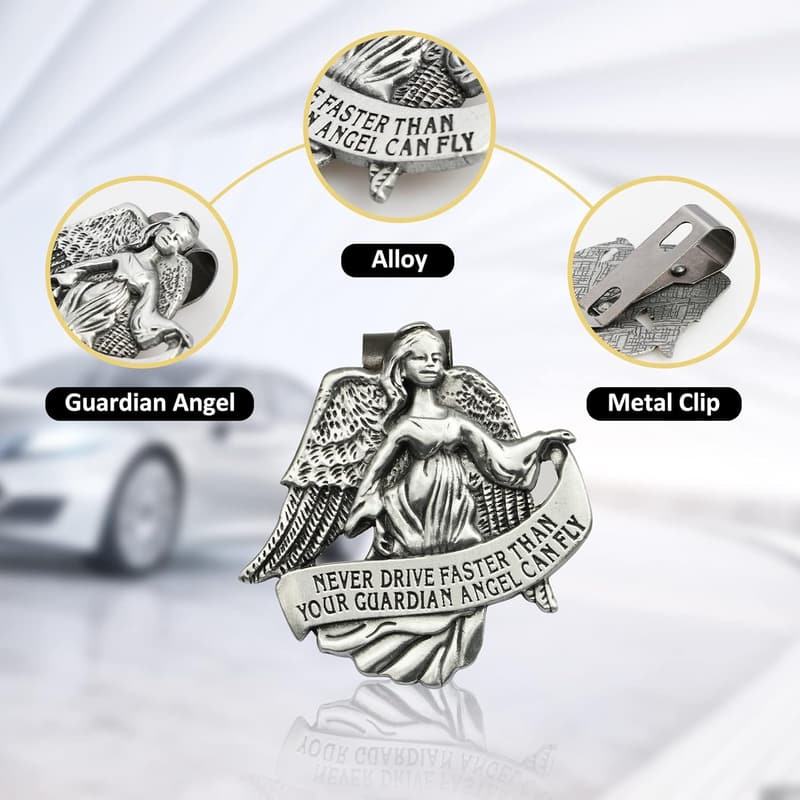 Guardian Angel Visor Clip - Car Safety Gift for New Drivers
