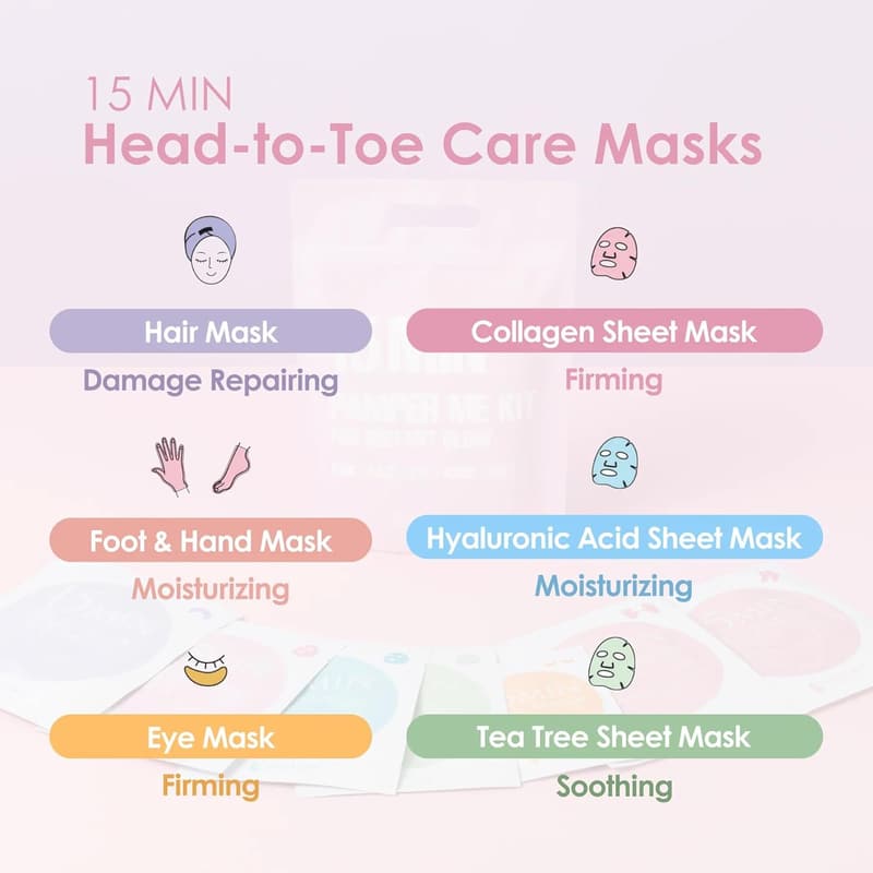 Korean Spa Pamper Kit for Women – 15 Min Skincare Essentials